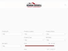 Tablet Screenshot of boswellrentals.com